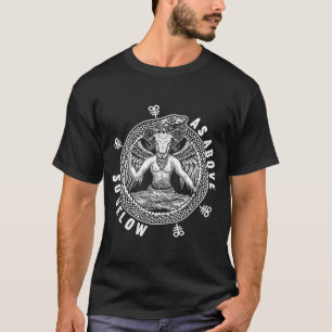 Zoals hierboven, onder Satan Baphomet Leviathan Cr T-shirt