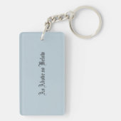 Zoals hierboven onder sleutelhanger (achterkant)