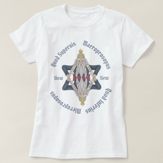 Zoals hierboven t-shirt (Design voorkant)