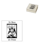 Zoals hierboven, zo beneden (Baphomet) Rubberstempel (Gestempeld)