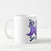 "Zoals hierboven zo hieronder" driedubbele Pentagr Koffiemok (Links)