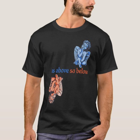 Zoals hierboven, zo onder Angels Magic Alchemy occ T-shirt (Voorkant)