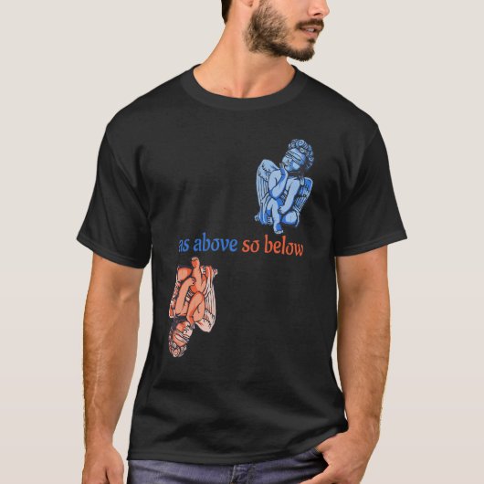 Zoals hierboven, zo onder Angels Magic Alchemy occ T-shirt (Voorkant)