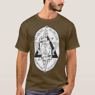 Zoals hierboven, zo onder het alchemiesymbool occu t-shirt