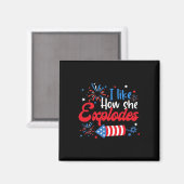 Zoals hoe ze vuurwerk ontploft grappig koppel 4th magneet (Voorkant / Achterkant)