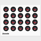 Zoals hoe ze vuurwerk ontploft grappig koppel 4th ronde sticker (Vel)