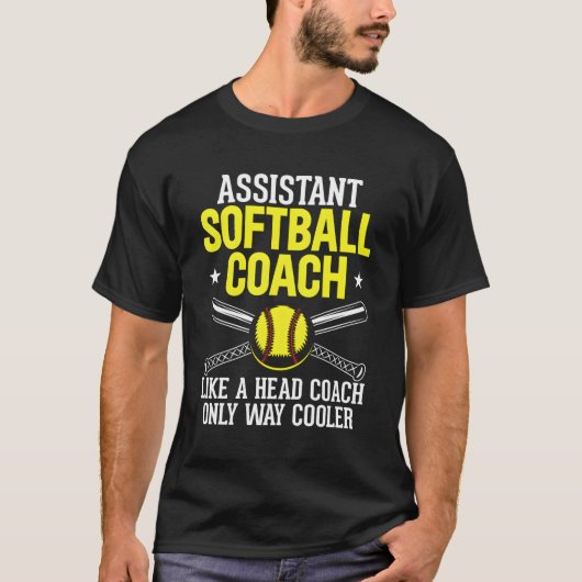 Zoals hoofdtrainer maar er softball coach trainer t-shirt (Voorkant)