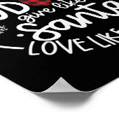 Zoals ijzige glans als Rudolph liefde als Jezus XM Poster (Hoek)