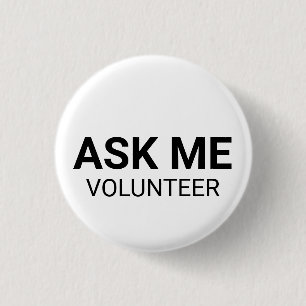 Zoals ik de zwarte witte douanetekst van de vrijwi ronde button 3,2 cm