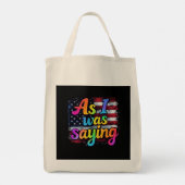 Zoals ik Gezegde Trump 2024 Make America Great Tote Bag (Achterkant)