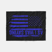 Zoals ik was Gezegde Funny Trump 2024 Amerikaanse  Fleece Deken (Voorkant (Horizontaal))