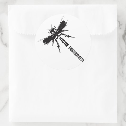 Zoals insecten 5 ronde sticker (Tas)