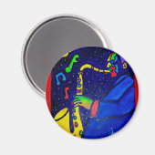 Zoals Jazz Man van Piliero Magneet (Voorkant / Achterkant)