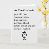 Zoals je Afstuderen, feliciteert het afstuderen va Kaart (Gele Bloem)