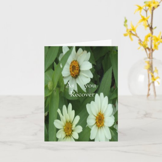 Zoals je herstelt kaart (Gele Bloem)