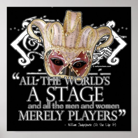 Zoals je het leuk vindt, citaat poster (Voorkant)