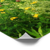 Zoals je Inspirerend prijsopgave wilde bloemen Poster (Hoek)