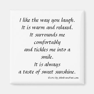 Zoals je lacht magneet