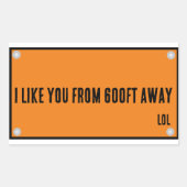 Zoals je waarschuwingsteken Sticker (Voorkant)