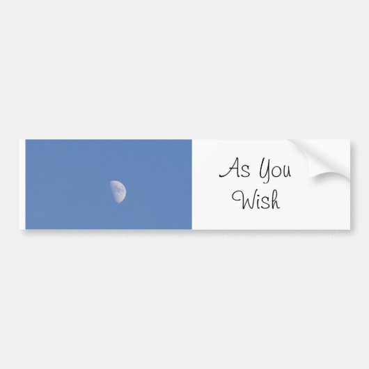 Zoals je wilt bumpersticker (Voorkant)