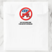 Zoals Jezus een pistool zou bezitten Ronde Sticker (Tas)