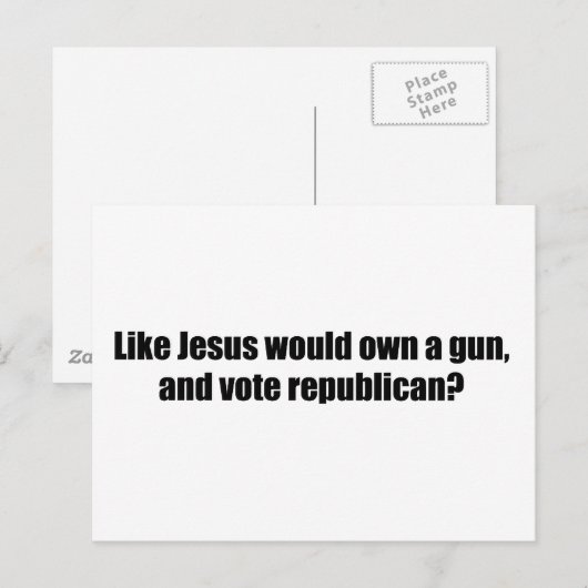 Zoals Jezus zou stemmen over Republikein Briefkaart (Voorkant / Achterkant)