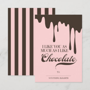 Zoals jij en Chocolate Kinder Classroom Valentijn Kaart