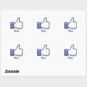 Zoals jij ronde sticker (Vel)