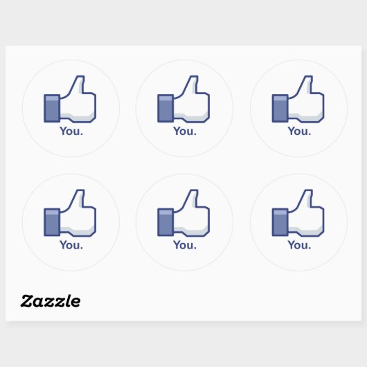 Zoals jij ronde sticker (Vel)