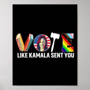 Zoals Kamala stuurde je Shirt baarmoeder feministi Poster