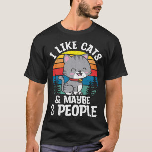 Zoals Katten Huisdieren Leuke Schattige Kat Eigena T-shirt