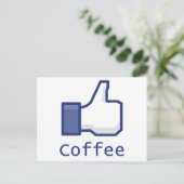 Zoals koffie briefkaart (Staand voorkant)