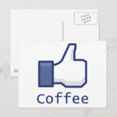Zoals koffie briefkaart (Voorkant / Achterkant)