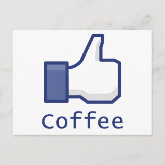 Zoals koffie briefkaart
