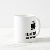 Zoals koffie drie mensen grappig koffiemok (Voorkant rechts)