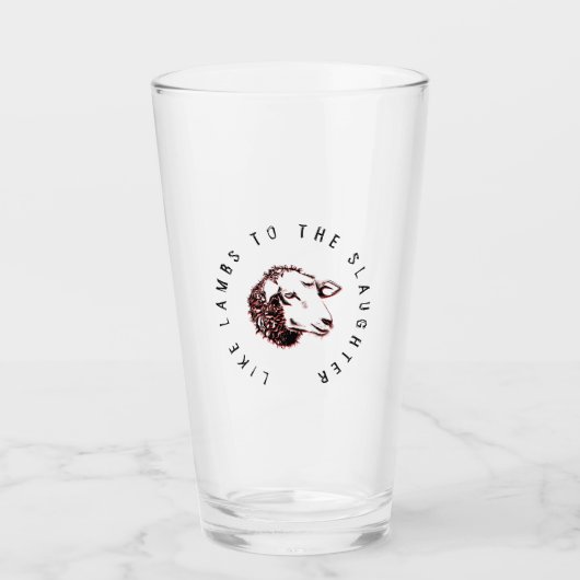 Zoals lammeren van de slacht (Zwarte schaap) Glas (Voorkant)