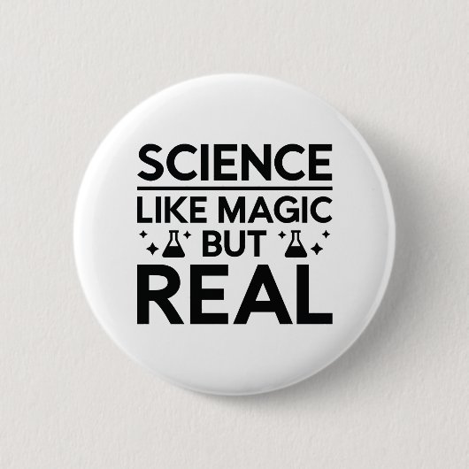 Zoals Magisch maar Echt Ronde Button 5,7 Cm (Voorkant)
