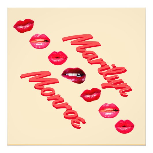 Zoals Marilyn Monroe Foto Afdruk (Voorkant)