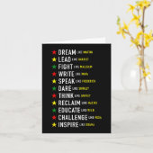 Zoals Martin Lead zoals Harriet Black History Maan Kaart (Gele Bloem)