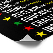 Zoals Martin Lead zoals Harriet Black History Maan Poster (Hoek)