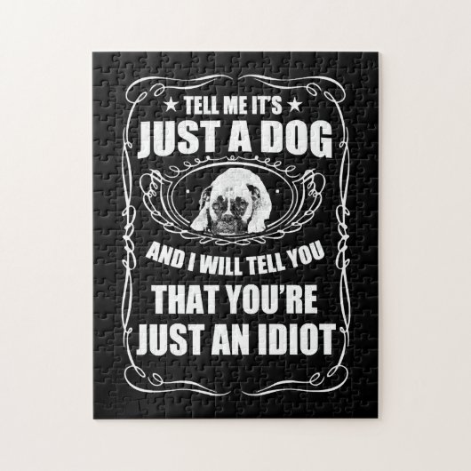 ZOALS ME ITS JUST A DOG A PUG LEGPUZZEL (Verticaal)