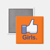 Zoals meisjes magneet (Voorkant / Achterkant)