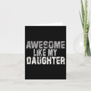 Zoals mijn dochter papa vaders dag papa papa 1 kaart