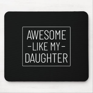 Zoals mijn dochter Shirt Funny Fathers Day 2024 Pa Muismat