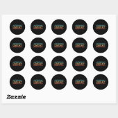 Zoals mijn dochters ronde sticker (Vel)