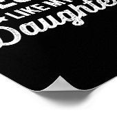 Zoals mijn dochters voor papa vaders dag en verjaa poster (Hoek)