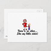 Zoals mijn kleine zusje briefkaart (Voorkant / Achterkant)