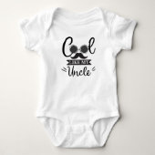 Zoals mijn oom Cool oom oom voor baby's Romper (Voorkant)