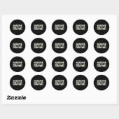 Zoals mijn twee dochters Happy Vaderdag Dad Mannen Ronde Sticker (Vel)