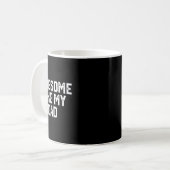 Zoals mijn vader grappig shirt van zoon dochter koffiemok (Voorkant links)